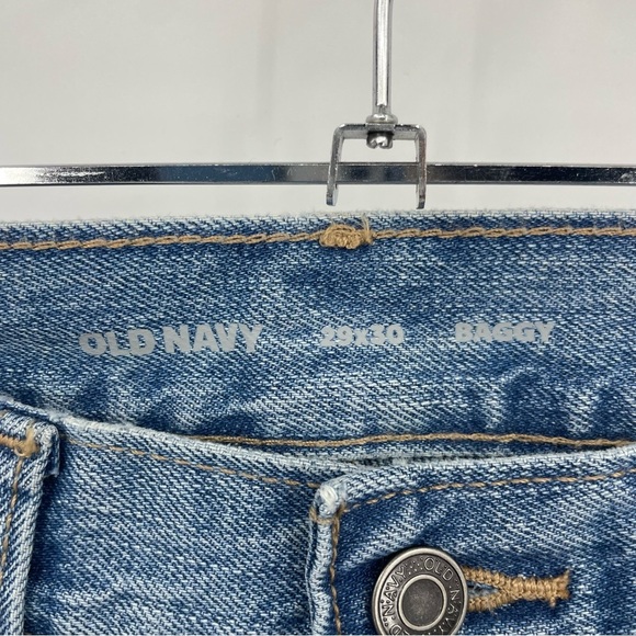 NWT Old navy 90’s baggy jeans Sz 29x28 light wash - Picture 3 of 10
